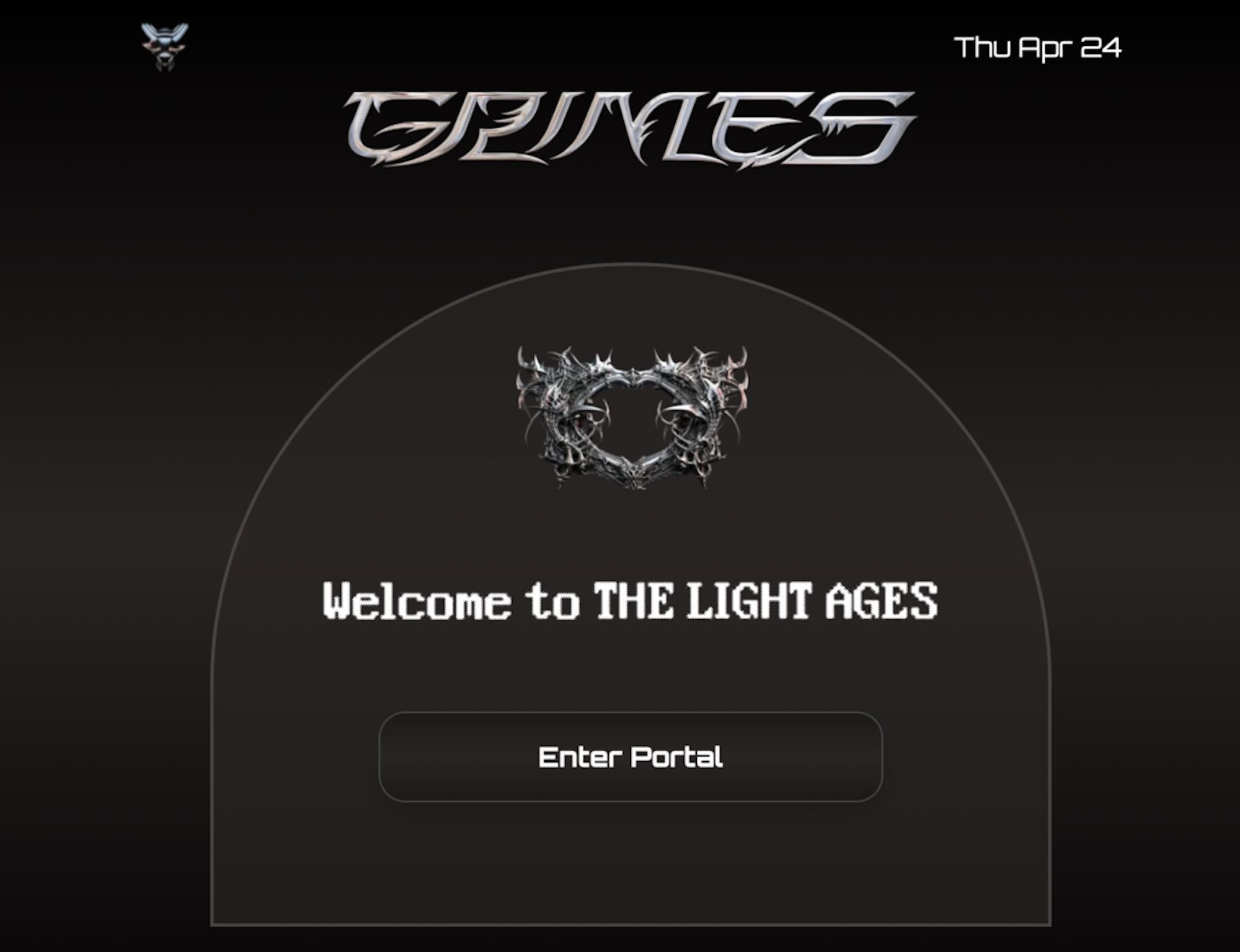 Screenshot from Grimes's old elf.tech site, now saying "under construction"